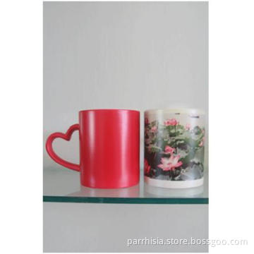 Sublimation Heart Handle Mug